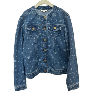 Lands End Girl’s Denim Jean Jacket Size 10-12 Medium